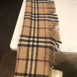 Authentic Burberry fringe scarf